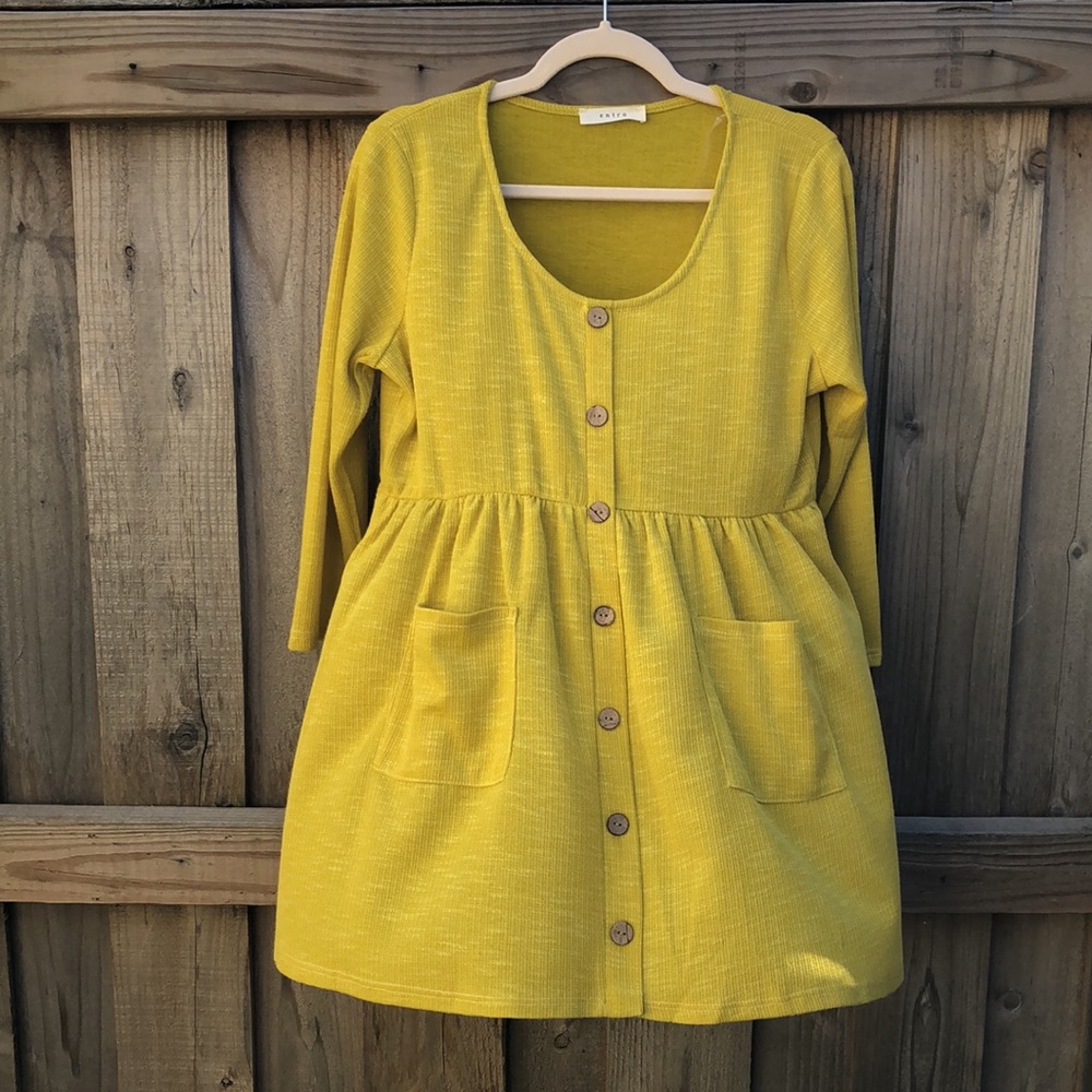 Entro Mustard Top - Size Small